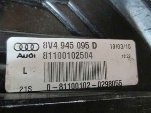 LAMPA FAR ZADNJA  LIJEVA STRANA LED AUDI A3 SPORTBACK 8V 2012R-