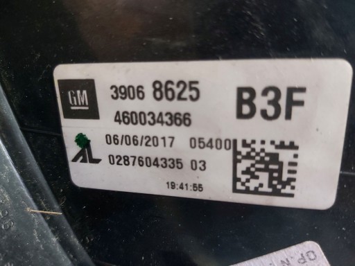 LAMPA FAR ZADNJA  LIJEVA STRANA OPEL CORSA E 3 VRATA 14R->