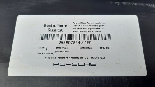 SPOJLER BRANIKA ZADNJI PORSCHE MACAN 2014R->