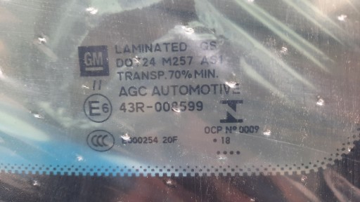STAKLO PREDNJA OPEL ASTRA V K 2015R->ORYGINALNA