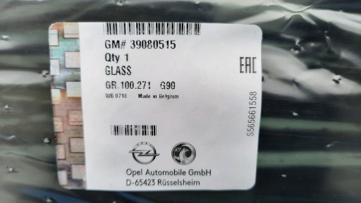 STAKLO PREDNJA OPEL ASTRA V K 2015R->ORYGINALNA