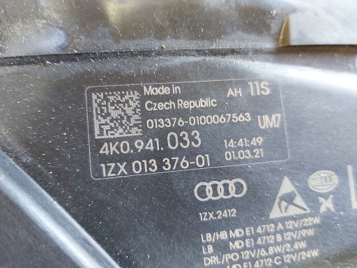 LAMPA FAR LIJEVA STRANA PREDNJA FULL LED AUDI A6 C8 2018R->