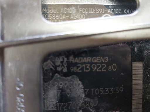 RADAR DISTRONIC PEUGEOT CITROEN 9821392280