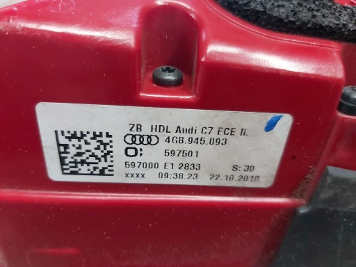 LAMPA FAR ZADNJA  LIJEVA STRANA NA GEPEKA AUDI A7 4G8 2010R->