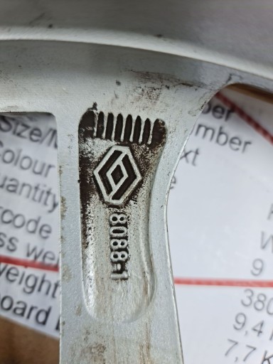 FELGA RENAULT 8.25 X 18 , ET 48