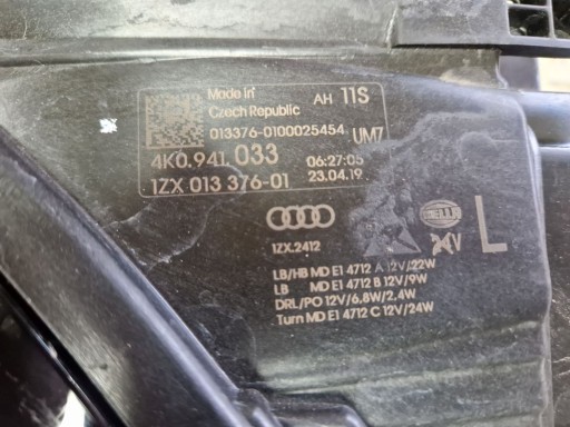 LAMPA FAR LIJEVA STRANA PREDNJA FULL LED AUDI A6 C8 2018R->