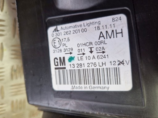 LAMPA FAR LIJEVA STRANA PREDNJA OPEL ASTRA IV GTC CASCADA 12R-