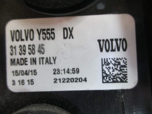 LAMPA FAR ZADNJA DESNA STRANA LED VOLVO V40 2012R-> LAMPA FAR ZADNJA DESNA STRANA LED VOLVO V40 2012R->