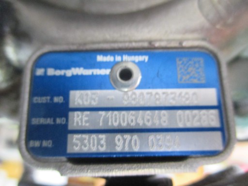 TURBINA FORD MONDEO MK5 PEUGEOT KUGA 9807873180 TURBINA FORD MONDEO MK5 PEUGEOT KUGA 9807873180