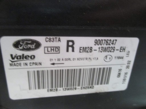 LAMPA FAR DESNA STRANA FULL LED FORD GALAXY MK4 S-MAX 15R-