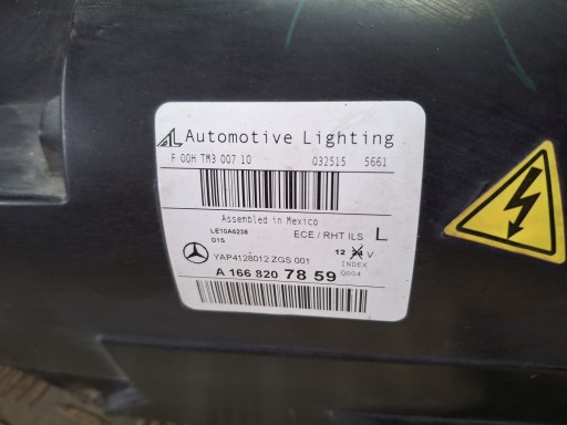 LAMPA FAR LIJEVA STRANA PREDNJA BI-XENON ILS MERCEDES ML W166 2011R->