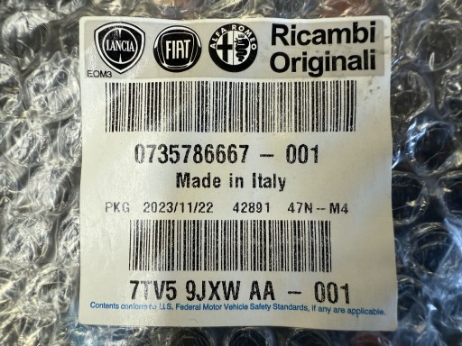 LAJSNA NA VRATA DESNA  ZADNJA FIAT PANDA III 4X4 2012R->