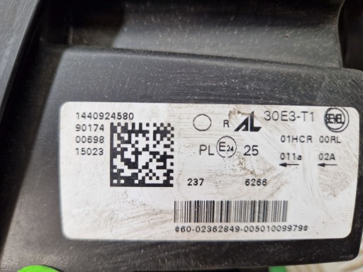 LAMPA FAR DESNA STRANA PREDNJA FIAT DUCATO III REDIZAJN 2014R-> OBIČNA