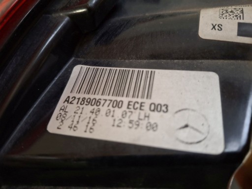 LAMPA FAR ZADNJA  LIJEVA STRANA LED MERCEDES CLS II C218 A218 2010R->
