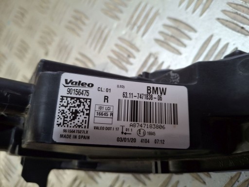 SVIJETLO ZA DANJE DRL DESNA BMW I3 REDIZAJN 2017R->