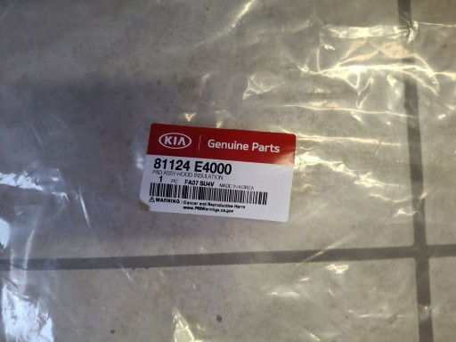 ZVUČNA IZOLACIJA HAUBE KIA SOUL EV 2014R-> ZVUČNA IZOLACIJA HAUBE KIA SOUL EV 2014R->