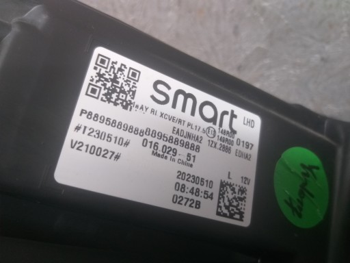 LAMPA FAR PREDNJA STRANA LIJEVA SMART #1 FULL LED 8895889888 LAMPA FAR PREDNJA STRANA LIJEVA SMART #1 FULL LED 8895889888