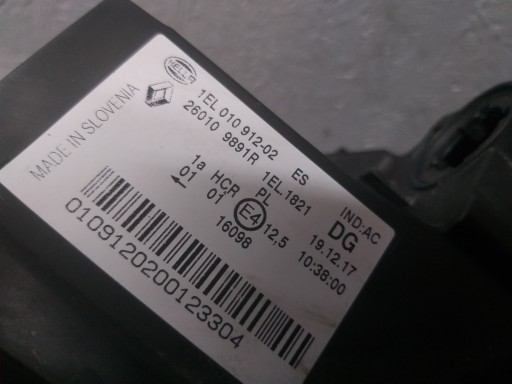 LAMPA FAR PREDNJA STRANA DESNA RENAULT ZOE 260109891R LAMPA FAR PREDNJA STRANA DESNA RENAULT ZOE 260109891R
