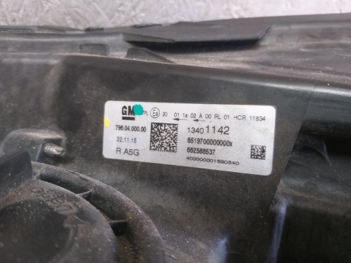 LAMPA FAR PREDNJA STRANA DESNA OPEL ASTRA K V 5 LEČA LED 13401142