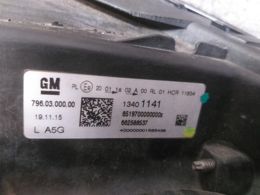 LAMPA FAR PREDNJA STRANA LIJEVA OPEL ASTRA K V 5 LEČA LED 13401141 LAMPA FAR PREDNJA STRANA LIJEVA OPEL ASTRA K V 5 LEČA LED 13401141