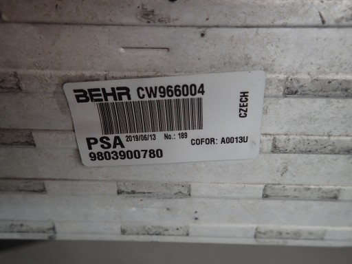 INTERCOOLER CITROEN C3 AIRCROSS DS3