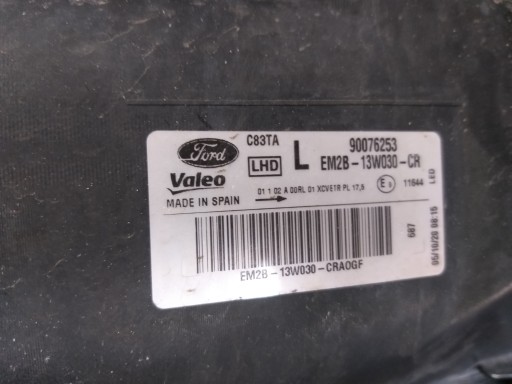 LAMPA FAR PREDNJA STRANA LIJEVA FORD S MAX GALAXY FULL LED 15-