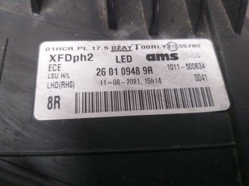 LAMPA FAR PREDNJA STRANA DESNA RENAULT TALISMAN REDIZAJN FULL LED