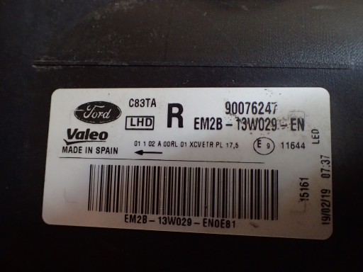 LAMPA FAR PREDNJA STRANA DESNA FORD S MAX GALAXY FULL LED 15-