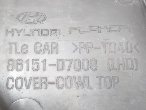 PLASTIKA BRISAČA HYUNDAI TUSCON III 3 15- 86151-D7000