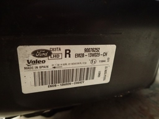 LAMPA FAR LAMPE FAROVI  PREDNJA STRANA FORD S MAX MK2 GALAXY MK4 FULL