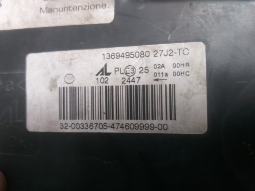 LAMPA FAR PREDNJA STRANA DESNA FIAT DUCATO PEUGEOT BOXER CITROEN JUMPER 06- 1369495080