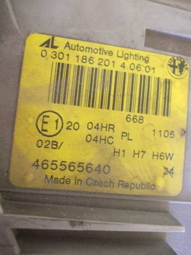 LAMPA FAR PREDNJA STRANA LIJEVA ALFA ROMEO 147 00-04 LAMPA FAR PREDNJA STRANA LIJEVA ALFA ROMEO 147 00-04