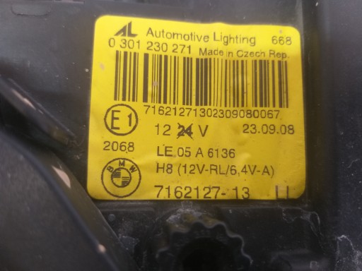 LAMPA FAR PREDNJA STRANA LIJEVA BMW III 3 E92 E93 XENON 7162127-13 LAMPA FAR PREDNJA STRANA LIJEVA BMW III 3 E92 E93 XENON 7162127-13