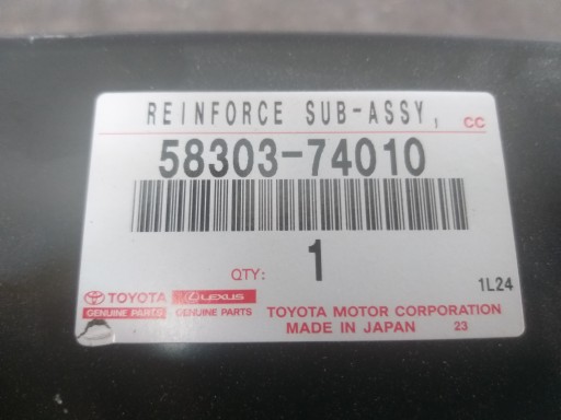 GREDA BRANIKA ZADNJI TOYOTA IQ NOVO ORIGINALNI 58303-74010