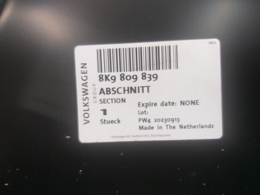PRAG GOLI LIJEVA STRANA AUDI A4 B8 08-16 ALLROAD 8K9809839