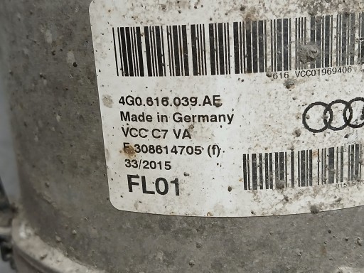 AMORTIZER ZRAČNI  PREDNJA STRANA AUDI A7 4G0616039AE