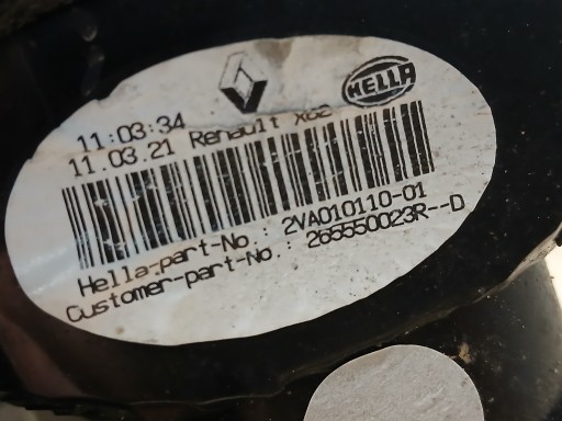 LAMPA FAR ZADNJI LIJEVA STRANA RENAULT MASTER III 3 OPEL MOVANO B 14- 265550023R