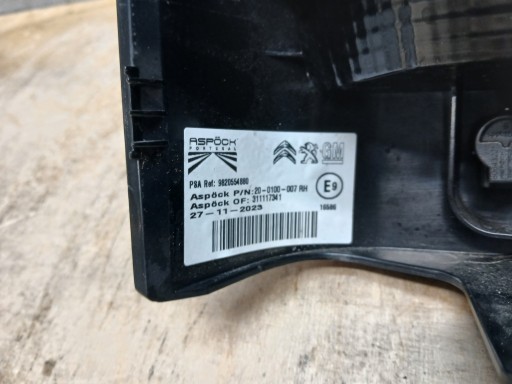 LAMPA FAR ZADNJI DESNA STRANA PEUGEOT PARTNER CITROEN BERLINGO IV 4 TOYOTA PROACE CITY