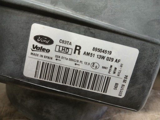 LAMPA FAR PREDNJA STRANA DESNA FORD C MAX MK2 10-15 AM51-13W029-AF