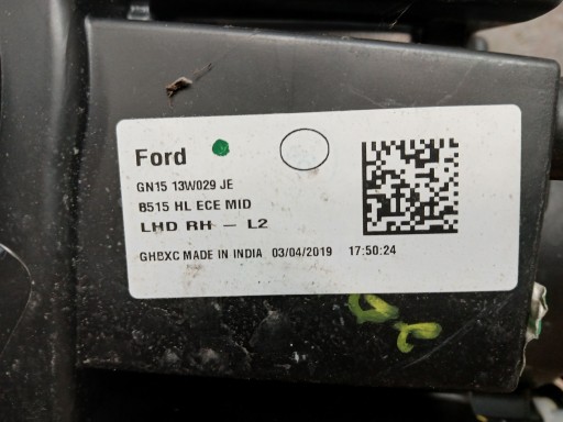 LAMPA FAR PREDNJA STRANA DESNA FORD ECOSPORT LEČA REDIZAJN 17- GN15 13W029 JE