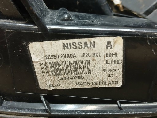 LAMPA FAR ZADNJI DESNA STRANA NISSAN NOTE E12 LED 13- 265503VA0A