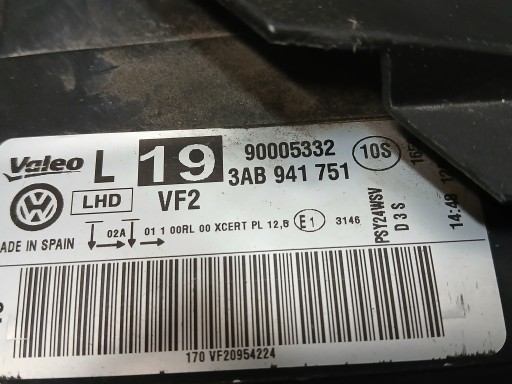 LAMPA FAR PREDNJA STRANA LIJEVA VW PASSAT B7 XENON LED 3AB941751