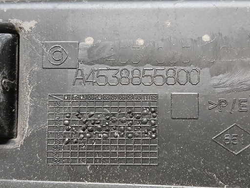 VEZNI LIM PREDNJA STRANA POJAČANJE BRANIKA SMART FORTWO A453 A4538855800