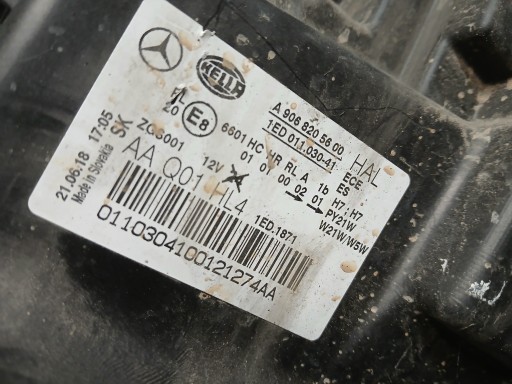 LAMPA FAR PREDNJA STRANA LIJEVA MERCEDES SPRINTER W906 REDIZAJN 14- A9068205600 LAMPA FAR PREDNJA STRANA LIJEVA MERCEDES SPRINTER W906 REDIZAJN 14- A9068205600