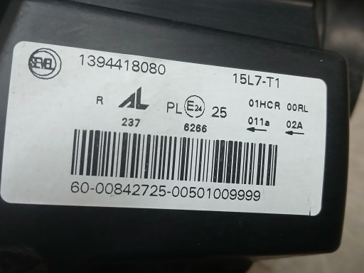LAMPA FAR PREDNJA STRANA DESNA FIAT DUCATO PEUGEOT BOXER JUMPER REDIZAJN 14- 1394418080 LAMPA FAR PREDNJA STRANA DESNA FIAT DUCATO PEUGEOT BOXER JUMPER REDIZAJN 14- 1394418080