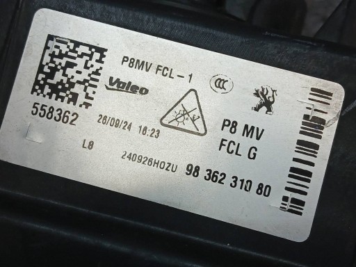 MAGLENKA PREDNJA STRANA LIJEVA PEUGEOT 3008 5008 LED REDIZAJN II 2 9836231080 MAGLENKA PREDNJA STRANA LIJEVA PEUGEOT 3008 5008 LED REDIZAJN II 2 9836231080