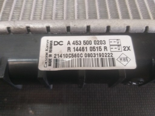 HLADNJAK VODE SMART A453 RENAULT TWINGO III 3 14- A4535000203 HLADNJAK VODE SMART A453 RENAULT TWINGO III 3 14- A4535000203