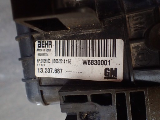 INTERCOOLER OPEL MERIVA B INTERCOOLER OPEL MERIVA B