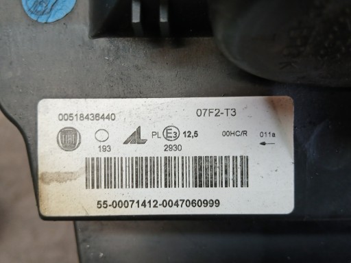 LAMPA FAR LAMPE FAROVI PREDNJA STRANA DESNA LIJEVA FIAT PANDA III 3 11- 00521935550 00518436440 LAMPA FAR LAMPE FAROVI PREDNJA STRANA DESNA LIJEVA FIAT PANDA III 3 11- 00521935550 00518436440