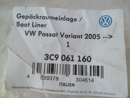 VW PASSAT B6 3C B7 KARAVAN KADA POKLOPAC GEPEKA